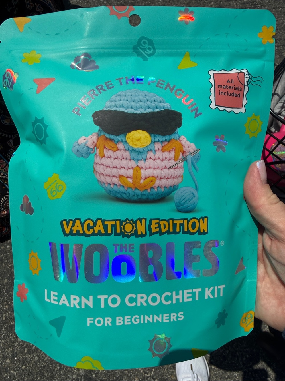 The Woobles Pierre the Penguin Vacation Edition Crochet Kit - 2026 Wooble Tour